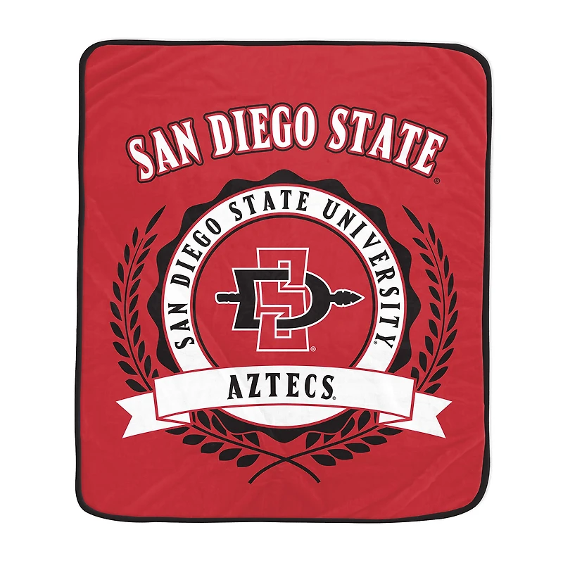 Pegasus San Diego State Aztecs 50" x 60" University Crest Ultra Soft Blanket