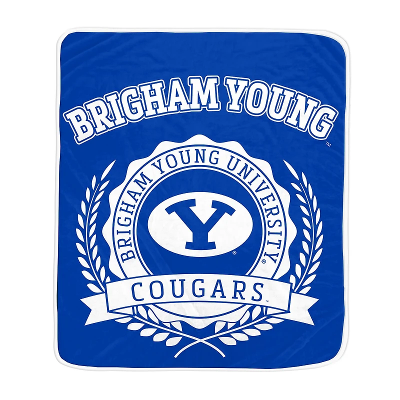 Pegasus BYU Cougars 50" x 60" University Crest Ultra Soft Blanket