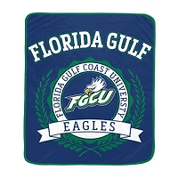 Pegasus Florida Gulf Coast Eagles 50" x 60" University Crest Ultra Soft Blanket