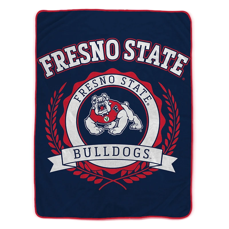 Pegasus Fresno State Bulldogs 50" x 60" University Crest Ultra Soft Blanket