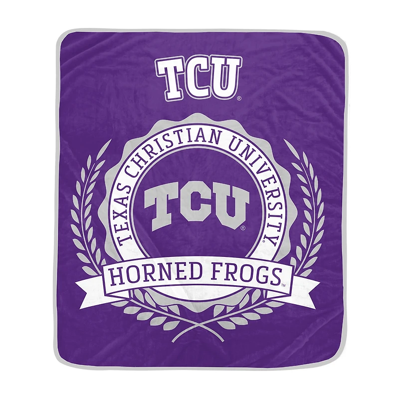Pegasus TCU Horned Frogs 50" x 60" University Crest Ultra Soft Blanket