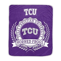 Pegasus TCU Horned Frogs 50" x 60" University Crest Ultra Soft Blanket