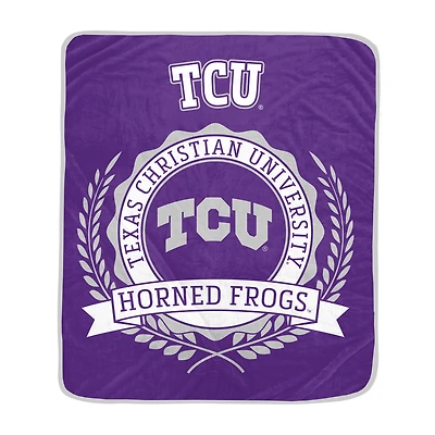 Pegasus TCU Horned Frogs 50" x 60" University Crest Ultra Soft Blanket