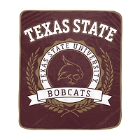 Pegasus Texas State Bobcats 50" x 60" University Crest Ultra Soft Blanket
