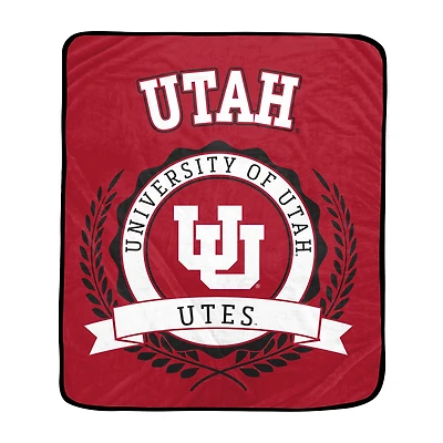 Pegasus Utah Utes 50" x 60" University Crest Ultra Soft Blanket