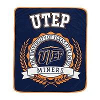 Pegasus UTEP Miners 50" x 60" University Crest Ultra Soft Blanket