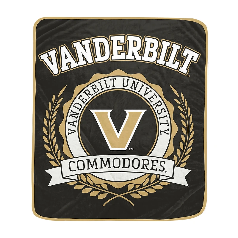 Pegasus Vanderbilt Commodores 50" x 60" University Crest Ultra Soft Blanket