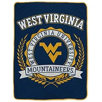 Pegasus West Virginia Mountaineers 60" x 80" University Crest Ultra Soft Blanket