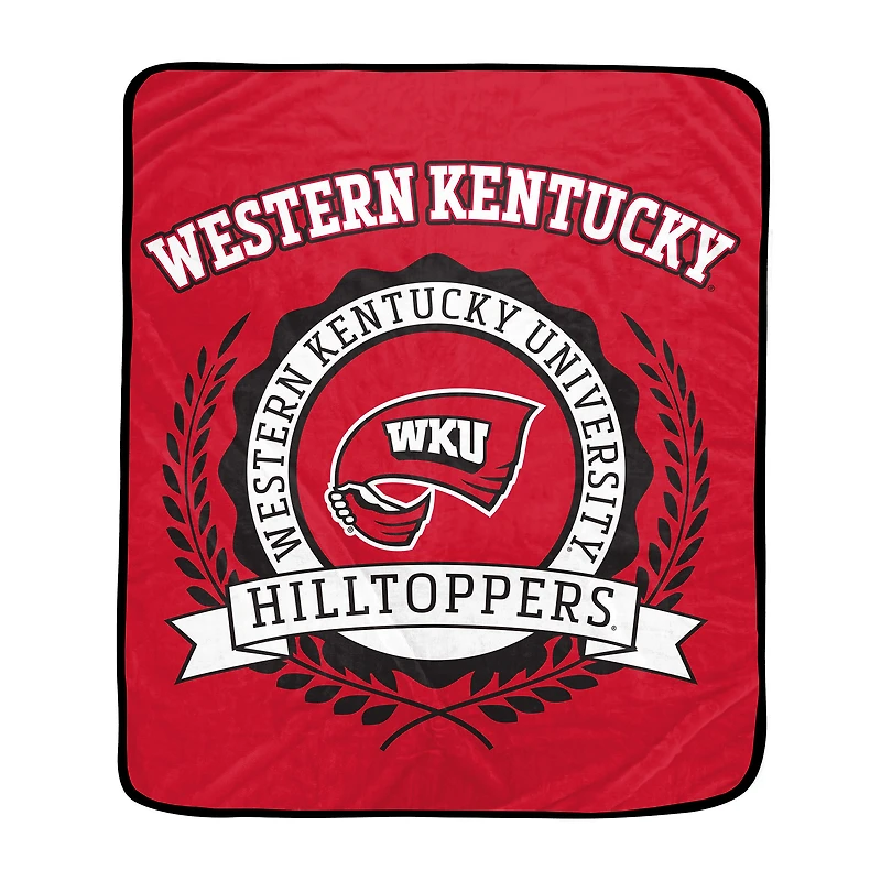 Pegasus Western Kentucky Hilltoppers 50" x 60" University Crest Ultra Soft Blanket