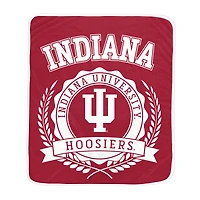 Pegasus Indiana Hoosiers 50" x 60" University Crest Ultra Soft Blanket