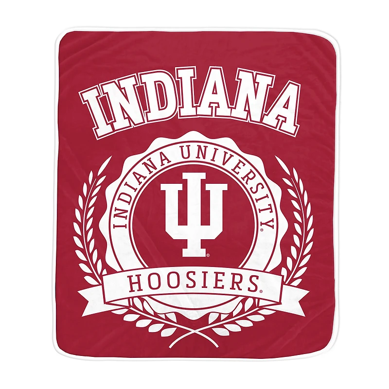 Pegasus Indiana Hoosiers 50" x 60" University Crest Ultra Soft Blanket