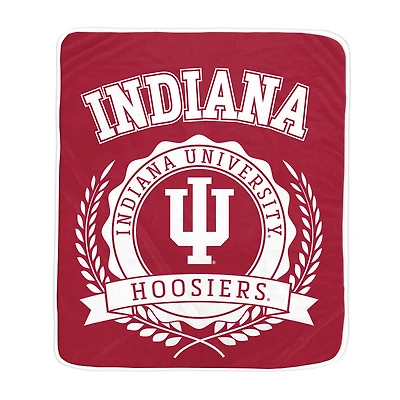 Pegasus Indiana Hoosiers 50" x 60" University Crest Ultra Soft Blanket