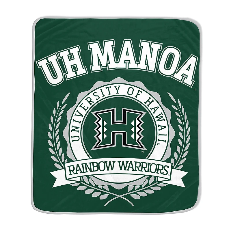 Pegasus Hawaii Rainbow Warriors 50" x 60" University Crest Ultra Soft Blanket