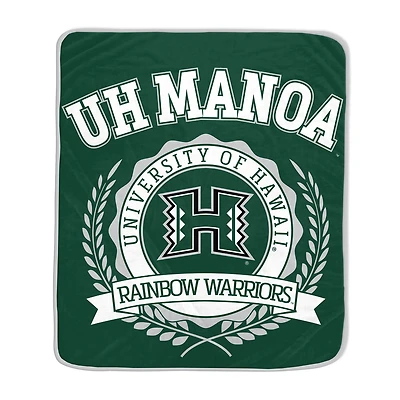 Pegasus Hawaii Rainbow Warriors 50" x 60" University Crest Ultra Soft Blanket