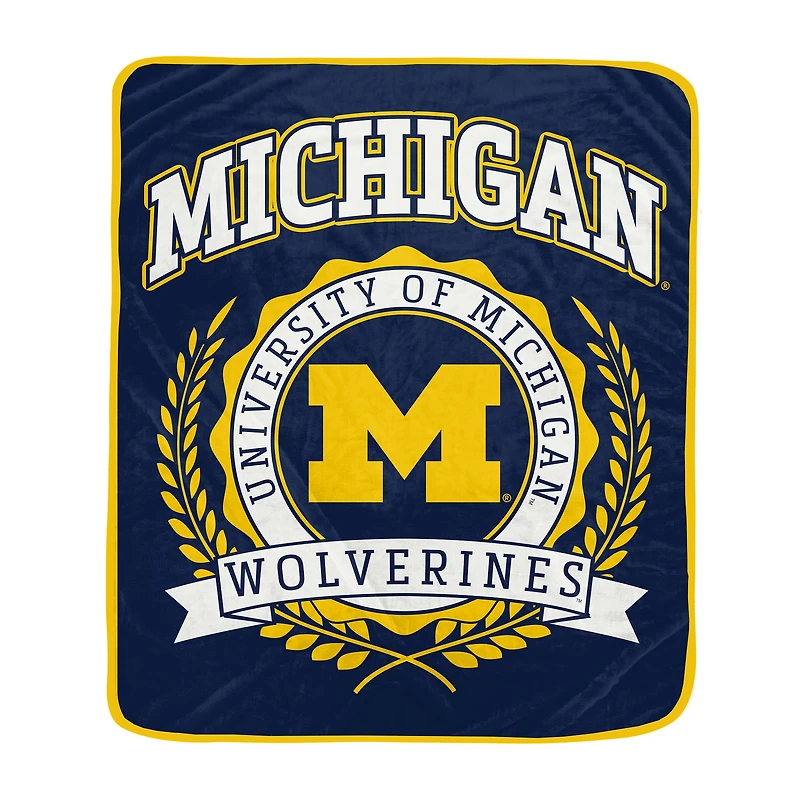 Pegasus Michigan Wolverines 50" x 60" University Crest Ultra Soft Blanket
