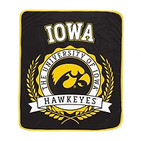 Pegasus Iowa Hawkeyes 50" x 60" University Crest Ultra Soft Blanket