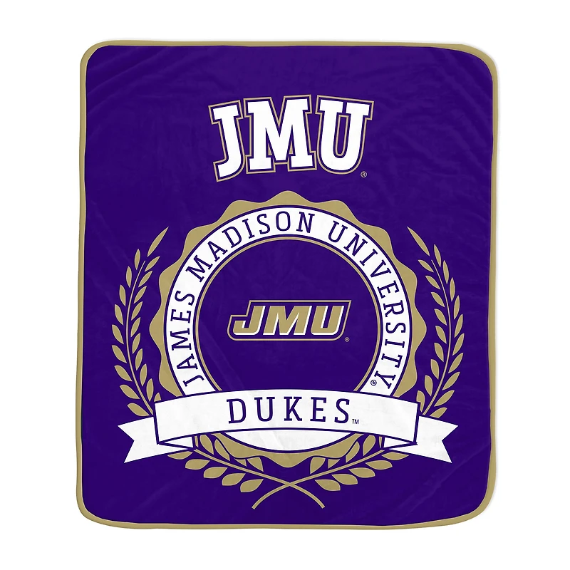 Pegasus James Madison Dukes 50" x 60" University Crest Ultra Soft Blanket