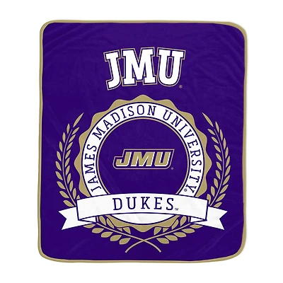Pegasus James Madison Dukes 50" x 60" University Crest Ultra Soft Blanket