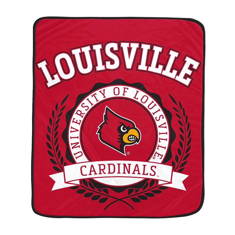Pegasus Louisville Cardinals 50" x 60" University Crest Ultra Soft Blanket