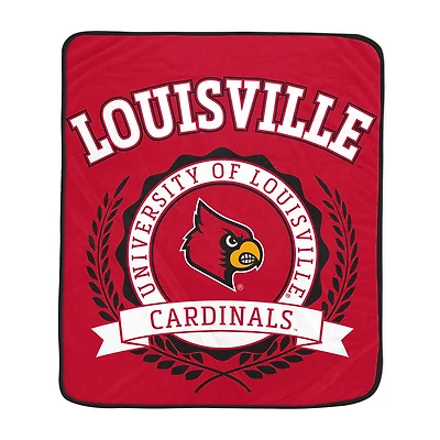 Pegasus Louisville Cardinals 50" x 60" University Crest Ultra Soft Blanket