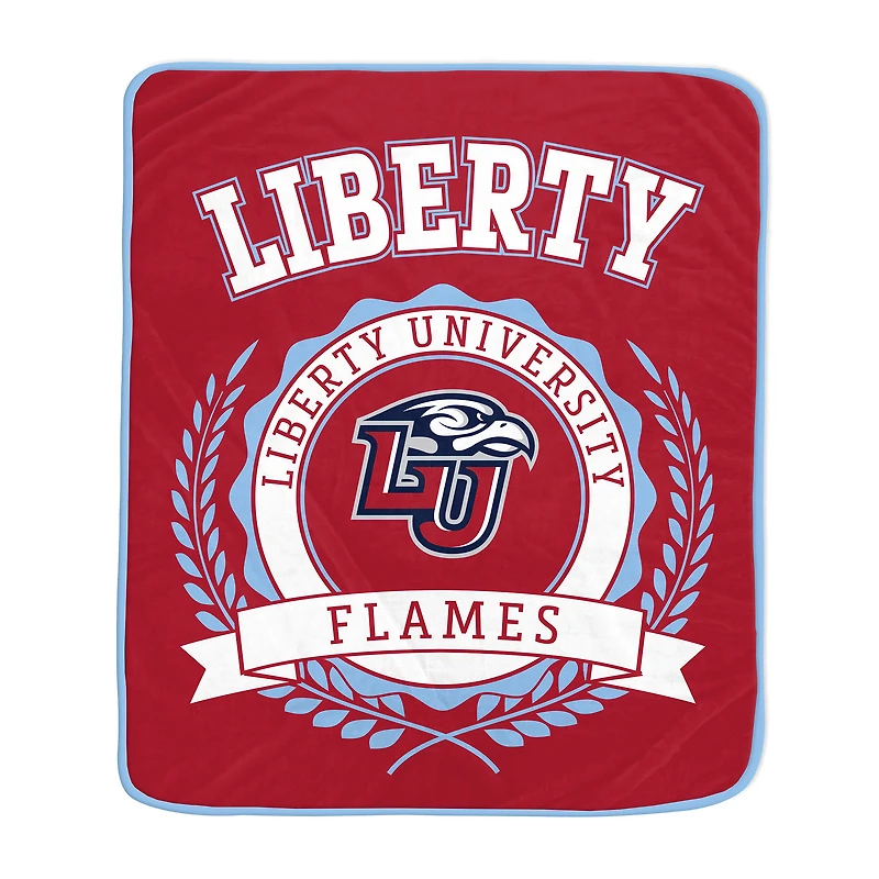 Pegasus Liberty Flames 50" x 60" University Crest Ultra Soft Blanket
