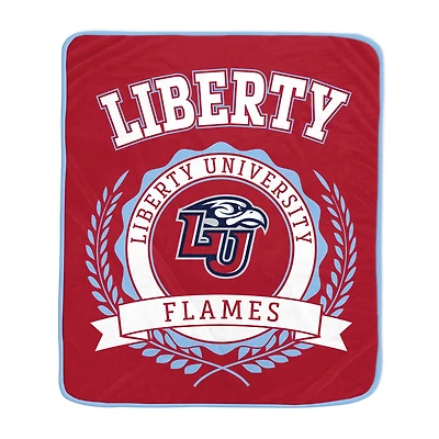 Pegasus Liberty Flames 50" x 60" University Crest Ultra Soft Blanket