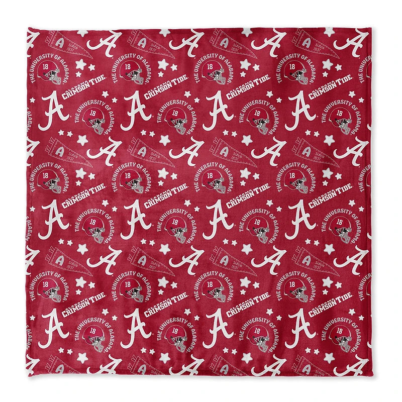 Pegasus Alabama Crimson Tide 108" x 108" Victory Pennant Ultra Cozy Family Blanket