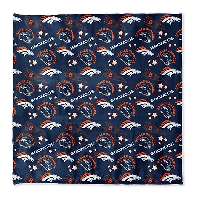 Pegasus Denver Broncos 108" x 108" Victory Pennant Ultra Cozy Family Blanket