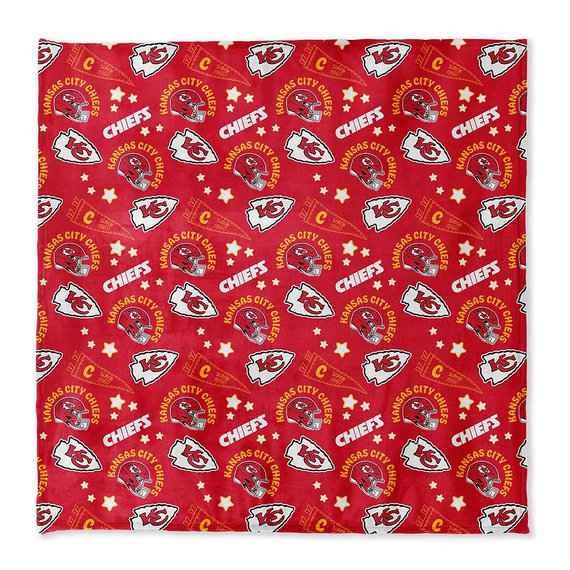 Pegasus Kansas City Chiefs 108" x 108" Victory Pennant Ultra Cozy Family Blanket