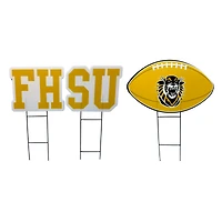 Pegasus Fort Hays State Tigers Wordmark and Football Three-Piece Yard Sign Set