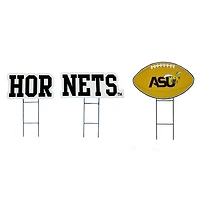 Pegasus Alabama State Hornets Wordmark and Football Three-Piece Yard Sign Set