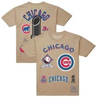 Men's Mitchell & Ness  Cream Chicago Cubs Legacy Defined T-Shirt