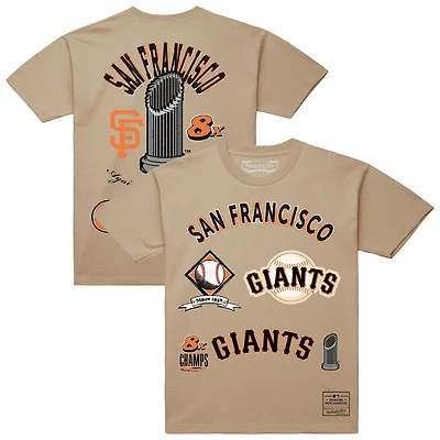 Men's Mitchell & Ness  Cream San Francisco Giants Legacy Defined T-Shirt