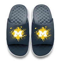 Youth ISlide Michigan Wolverines Centered Logo Splat Motive Slide Sandals