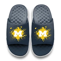 Youth ISlide Michigan Wolverines Centered Logo Splat Motive Slide Sandals