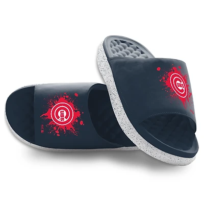 Unisex ISlide Chicago Cubs Centered Logo Splat Motive Slide Sandals