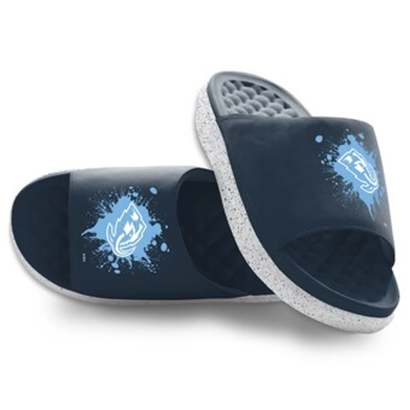 Youth ISlide Utah Mammoth Centered Logo Splat Motive Slide Sandals
