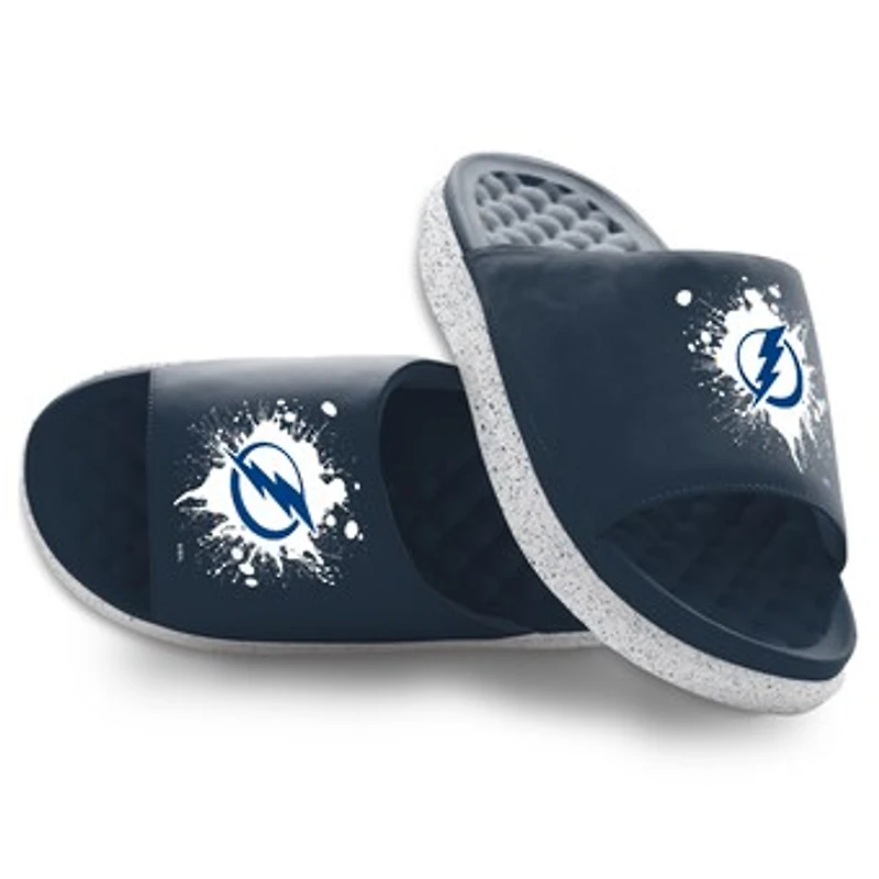 Unisex ISlide Tampa Bay Lightning Centered Logo Splat Motive Slide Sandals