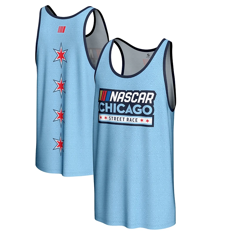 Men's ProSphere Blue Chicago Street Race Tank Top