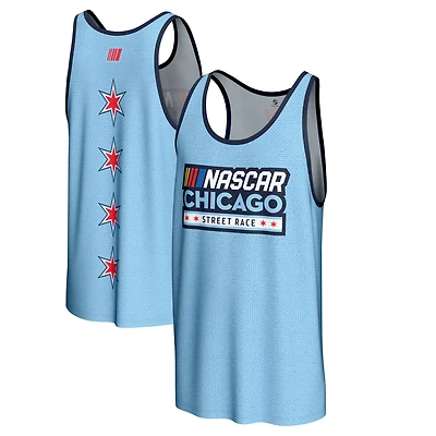 Men's ProSphere  Blue Chicago Street Race Tank Top