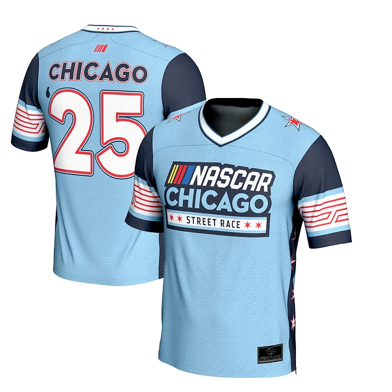 Youth ProSphere Blue Chicago Street Race Football Fashion Jersey