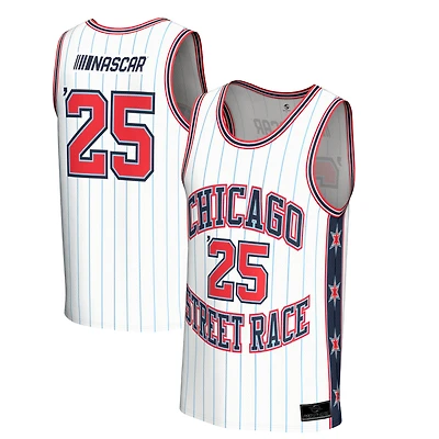 Men's ProSphere  Red Chicago Street Race Basketball Fashion Jersey