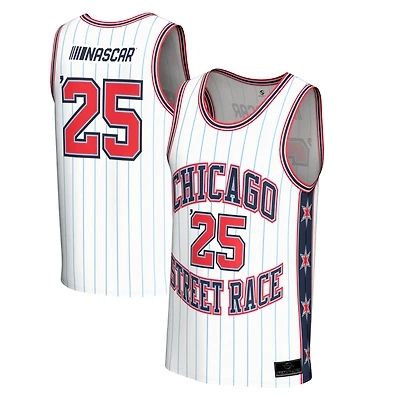 Youth ProSphere  Red Chicago Street Race Basketball Fashion Jersey