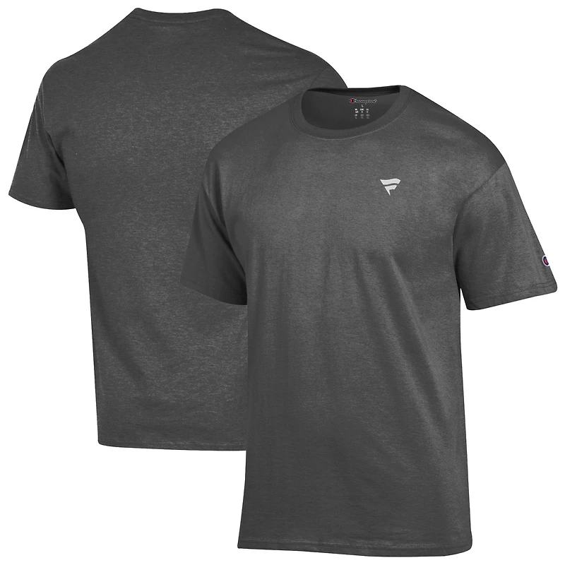 Men's Champion  Charcoal Fanatics Corporate Micro Flag T-Shirt