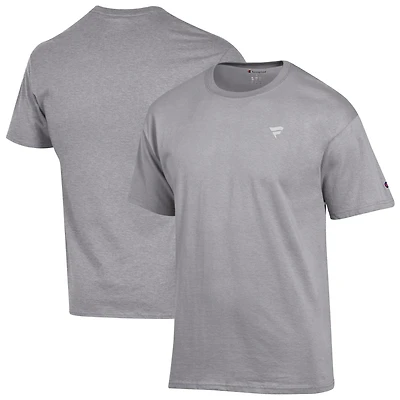 Men's Champion  Gray Fanatics Corporate Micro Flag T-Shirt