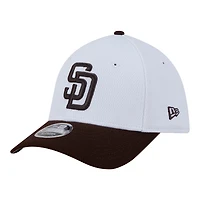 Youth New Era  White/Brown San Diego Padres Baseball 39THIRTY M-Crown Flex Hat