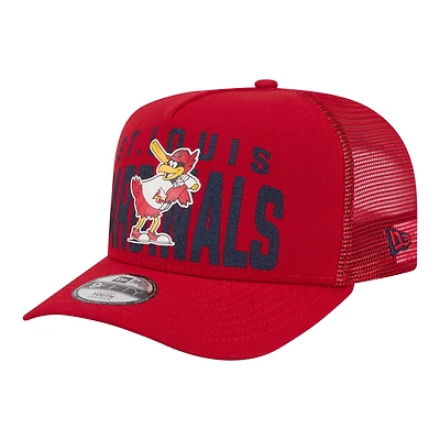 Youth New Era Red St. Louis Cardinals Logo Fade A-Frame 9FIFTY Snapback Hat