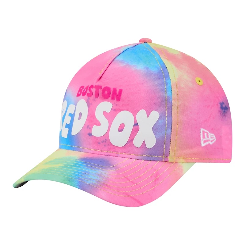 Toddler New Era  Boston Red Sox Tie Dye M-Crown A-Frame 9FORTY Adjustable Hat