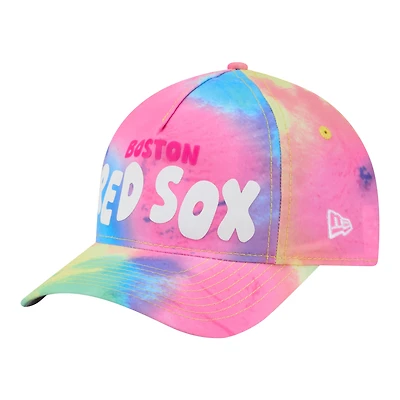 Toddler New Era  Boston Red Sox Tie Dye M-Crown A-Frame 9FORTY Adjustable Hat