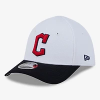 Toddler New Era  White Cleveland Guardians Baseball 39THIRTY M-Crown Adjustable Hat